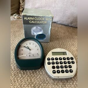 Boxed Vintage Alarm Clock With Calculator